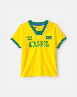 Toddler/Kids 2-Piece Umbro Brazil Soccer Jersey & Short Set