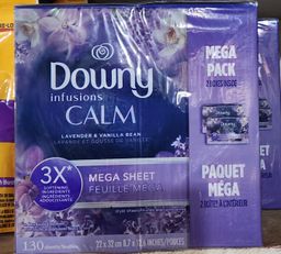 Downy infusion calm mega sheets 130 count