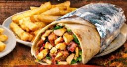 Chicken Schwarma and Chips 