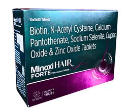 Biotin + N-Acetyl Cysteine + Calcium Pantothenate + Sodium Selenate (Eq. To Elemental Selenium) + Cupric Oxide (Eq. To Elemental Copper) + Zinc Oxide (Eq. To Elemental Zinc) Capsules 100 Mg Capsule