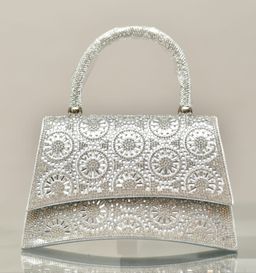 Crystal Top-Handle Evening Bag