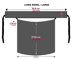 Large Normal Niqab (11 inch /12 inch)