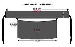 Mini Small Normal Niqab With Round Locket (6 inch /12 inch)