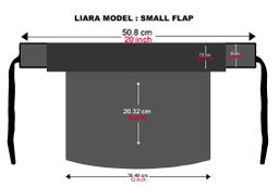 Small Double Layer Niqab (8 inch / 12 Inch )