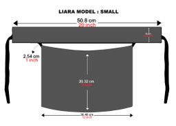 Small Normal Double Elastic Niqab (8inch /12inch)