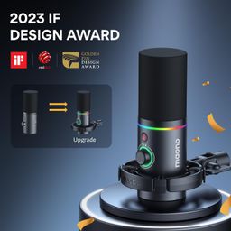 MAONO PD200X / MICROFONO STREAMING PODCAST CON BRAZO ARTICULADO / 1 MICROFONO / REDUCCION DE RUIDO / USB C / XLR / RGB