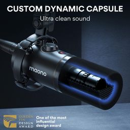 MAONO PD200X / MICROFONO STREAMING PODCAST CON BRAZO ARTICULADO / 1 MICROFONO / REDUCCION DE RUIDO / USB C / XLR / RGB