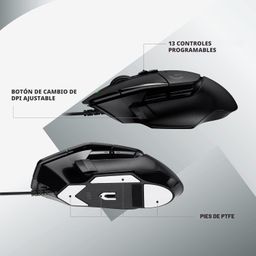 LOGITECH G502X / 25600 DPI / 13 BOTONES / ALAMBRICO USB