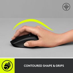 LOGITECH M280 COMFORT / 1000 DPI / 3 BOTONES / WIRELESS USB / INALAMBRICO / BLACK