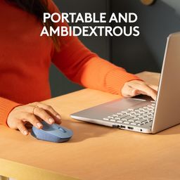 LOGITECH M170 / 1000 DPI / 3 BOTONES / WIRELESS USB / INALAMBRICO / BLUE