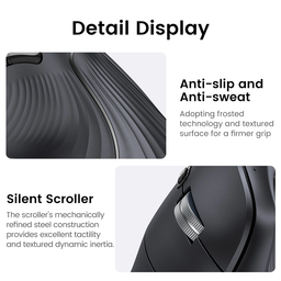 UGREEN MU008 / 4000 DPI / 3 BOTONES / WIRELESS USB / BLUETOOTH / INALAMBRICO / BLACK