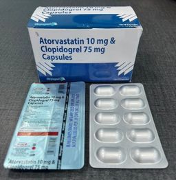 Atorvastatin + Clopidogrel Tablets 10 Mg Tablet
