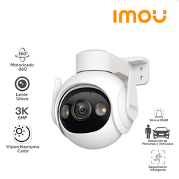 IMOU CRUISER 2 5MP / RESOLUCION 3K 5MP / MOTORIZADA 360 / WIFI / EXTERIOR / TECNOLOGIA AI / DETECCION Y SEGUIMIENTO DE PERSONAS Y VEHICULOS