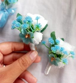 🌿Floral Boutonniere – Elegant Detail 