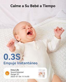 IMOU RANGER 2 PRO / RESOLUCION 2K 3MP / MOTORIZADA 360 / WIFI / INTERIOR / TECNOLOGIA AI / DETECCION DE PERSONAS Y MASOTAS / BOTON DE LLAMADA