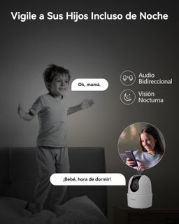 IMOU RANGER 2 PRO / RESOLUCION 2K 3MP / MOTORIZADA 360 / WIFI / INTERIOR / TECNOLOGIA AI / DETECCION DE PERSONAS Y MASOTAS / BOTON DE LLAMADA