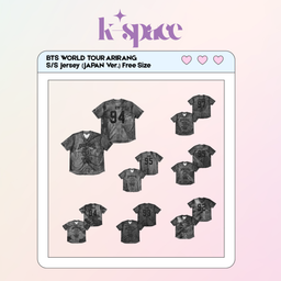 BTS WORLD TOUR ARIRANG S/S Jersey Free Size (JAPAN Ver.)