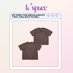BTS WORLD TOUR ARIRANG JAPAN S/S  T-Shirt_Tokyo (Brown )