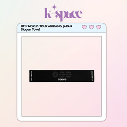 BTS WORLD TOUR ARIRANG JAPAN Slogan Towel