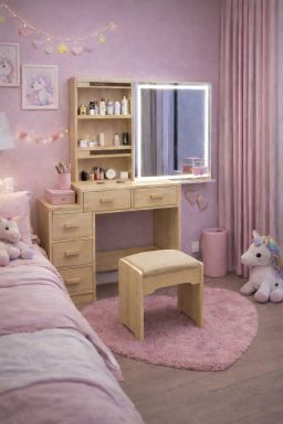  Vanity moderno con espejo de luz