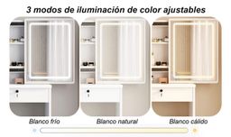  Vanity moderno con espejo de luz