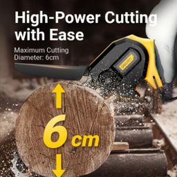 DELI Gergaji Mesin 4'' 1 Baterai DCE520-1