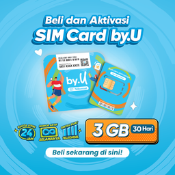 Kartu Perdana By.U 3GB