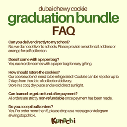 Dubai Chewy Cookie Grad Boxes | Kunachi.SG