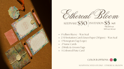 Wedding Keepsake - Ethereal Bloom Collection 