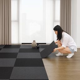 Alfombra Autoadhesivas 60*60 cm Gris Oscuro 