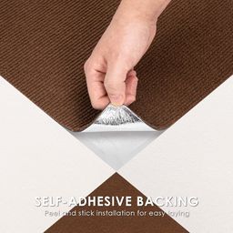 Alfombra Autoadhesivas 60 x 60cm Marrón 