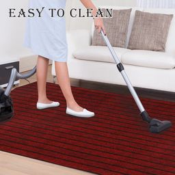 Alfombra Autoadhesivas 60 x 60cm Roja con rallas Negras 