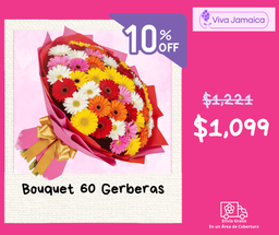 Bouquet 60 Gerberas
