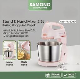 SAMONO Stan Mixer 200W 2.5L SW-HMB200 Pink