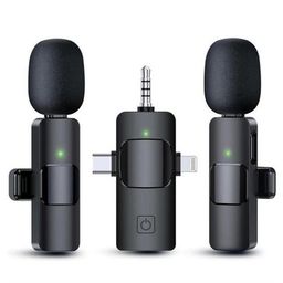 Microphone Sans Fil 3 en 1 pour iPhone, iPad, Android, Caméra, Microphone
