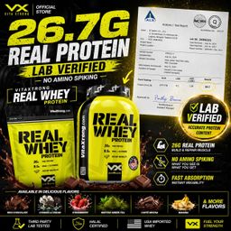 VITAXTRONG™ Real Whey Protein (2lbs/1kg) — Designed for Performance & Recovery | Lab-Tested • No Amino Spiking | Lean Muscle Growth