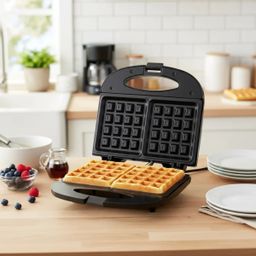 Waflera Antiadherente para 2 Wafles Belgas 