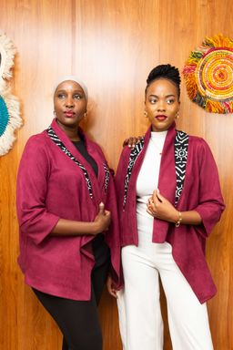 Kilele Blazer - Burgundy