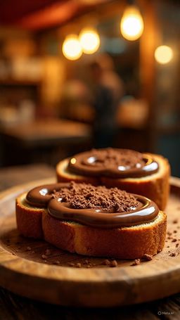 ROTI BAKAR NUTELLA + COCO 