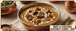 Beef/Chicken Coconut curry (SB)