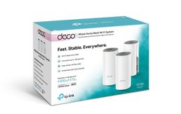 TP LINK DECO MESH E4 AC1200 (3 PACK) / SISTEMA MESH / WIFI / 1200 MBPS DUAL BAND