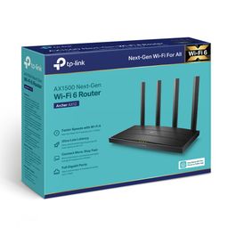 TP LINK WIFI ARCHER AX12 / ROUTER WIFI 6 / 1.5 GBPS / WIFI ZONE KILLER / SEGURIDAD WPA3 / 4 ANTENAS / PUERTO GIGABIT