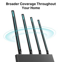 TP LINK WIFI ARCHER C80 / ROUTER 1200 MBPS DUAL BAND / WIFI ZONE KILLER / SEGURIDAD WPA3 / 4 ANTENAS / PUERTO GIGABIT