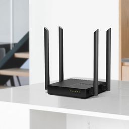 TP LINK WIFI ARCHER C64 / ROUTER 1200 MBPS DUAL BAND / WIFI ZONE KILLER / SEGURIDAD WPA3 / 4 ANTENAS / PUERTO GIGABIT