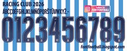 Font Vector Racing Club 2026 kit