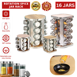 360 ROTATION SPICE JAR RACK