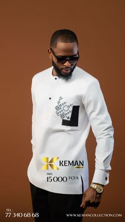 Chemise Africaine Blanche #2