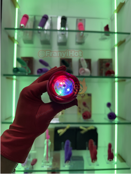 Plug anal vibratorio a control remoto con Luz RGB