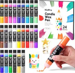 Boligrafo de cera para velas. 