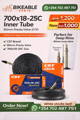 700x18–25C Inner Tube – 80mm Presta Valve (F/V)